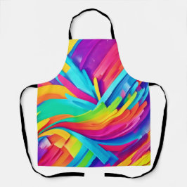 Lebhafte Abstrakte Formen Kunst Schürze