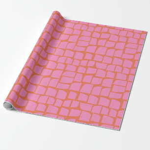 Lebhafte Abstrakte geometrische Formen in Rosa und Geschenkpapier