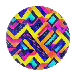 Lebhafte Abstrakte Kunst: Energie entfesselt Schneidebrett