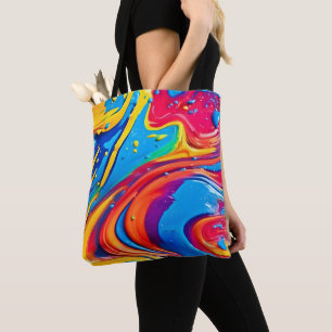Lebhafte Abstrakte Kunst Tasche