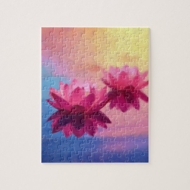 Lebhafte Abstrakte Lotus-Blume (Vertikal)