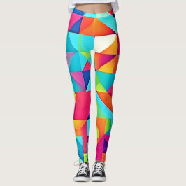 Lebhafte Abstrakte Muster Leggings