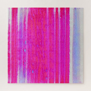 Lebhafte Abstrakte Rosa und Lila Streifen Kunst, D
