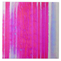 Lebhafte Abstrakte Rosa und Lila Streifen Kunst, D