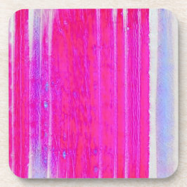 Lebhafte Abstrakte Rosa und Lila Streifen Kunst, D Getränkeuntersetzer