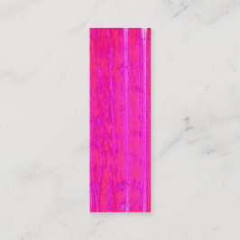 Lebhafte Abstrakte Rosa und Lila Streifen Kunst, D Mini Visitenkarte