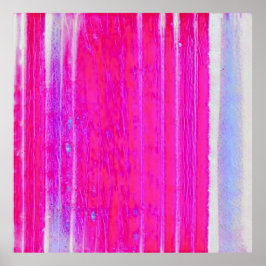 Lebhafte Abstrakte Rosa und Lila Streifen Kunst, D Poster