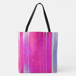 Lebhafte Abstrakte Rosa und Lila Streifen Kunst, D Tasche