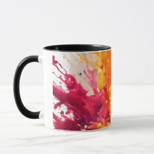 Lebhafte Abstrakte Splash Tasse