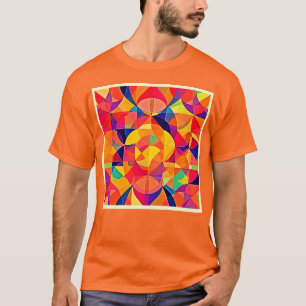 Lebhafte Abstrakte Symmetrie T-Shirt