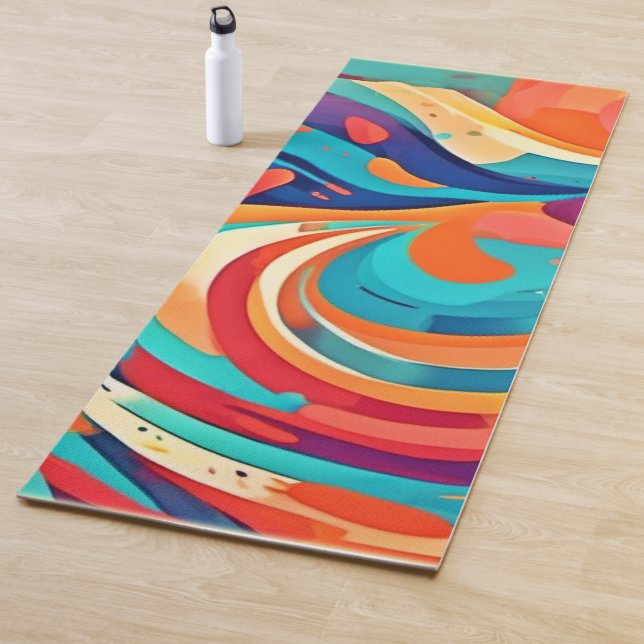 Lebhafte Abstrakte Traumlandschaft Yogamatte (Beispiel)