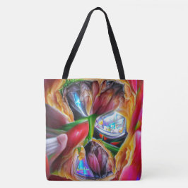 Lebhafte Abstrakte Tulip Reflections Tasche