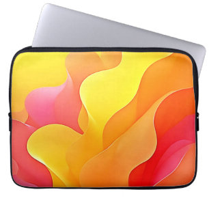 Lebhafte Abstrakte Welle der Wärme Laptopschutzhülle