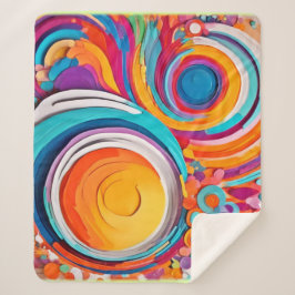 Lebhafte Badaist Art Colors Sherpadecke