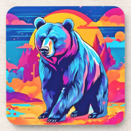 Lebhafte Bärenkunst Getränkeuntersetzer