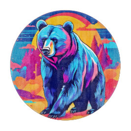 Lebhafte Bärenkunst Schneidebrett