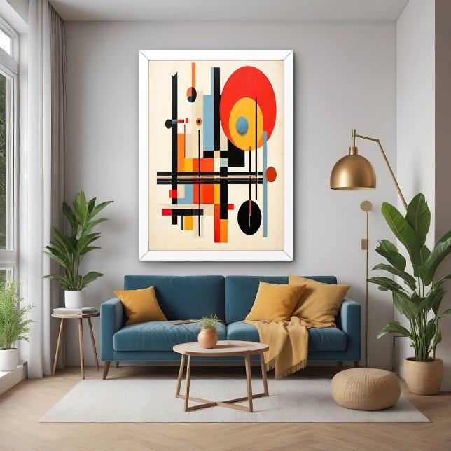 Lebhafte Bauhaus-Inspirierte geometrische Abstrakt Poster (Von Creator hochgeladen)