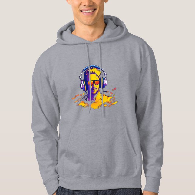 Lebhafte Beats Hoodie (Vorderseite)