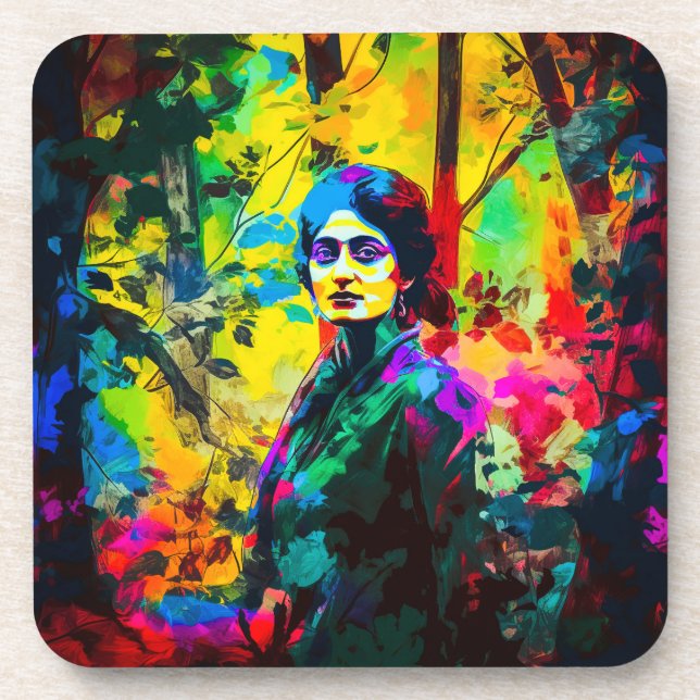 Lebhafte Beauty Getränkeuntersetzer (Vorderseite)