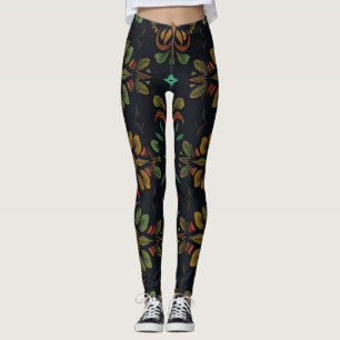 Lebhafte Bio nahtlose Leggings - Elegantes Dekor