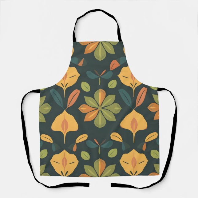 Lebhafte Bio Schürze - Nahtlose Digitaldrucke (Vorderseite)