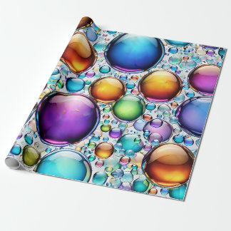 Lebhafte Blasen Geschenkpapier