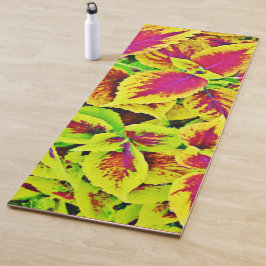 Lebhafte Blätter Pattern Dance Yogamatte