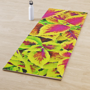 Lebhafte Blätter Pattern Dance Yogamatte