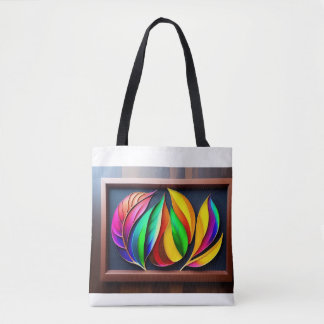 "Lebhafte Blätter Wall Art" Tasche