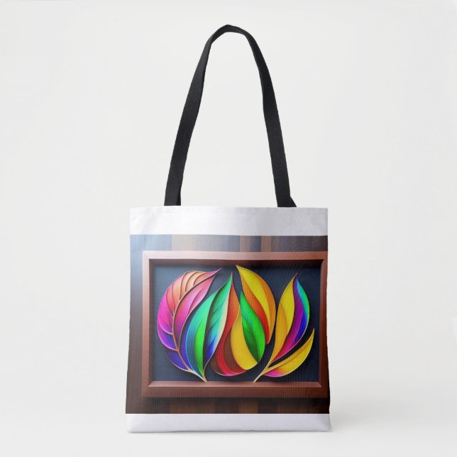 "Lebhafte Blätter Wall Art" Tasche (Vorderseite)