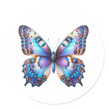 Lebhafte blaue Schmetterlingsklemme