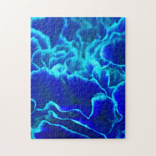 Lebhafte blaue und Aquamarine Carnation-Blume