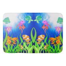 Lebhafte blaue Unterwasserfische