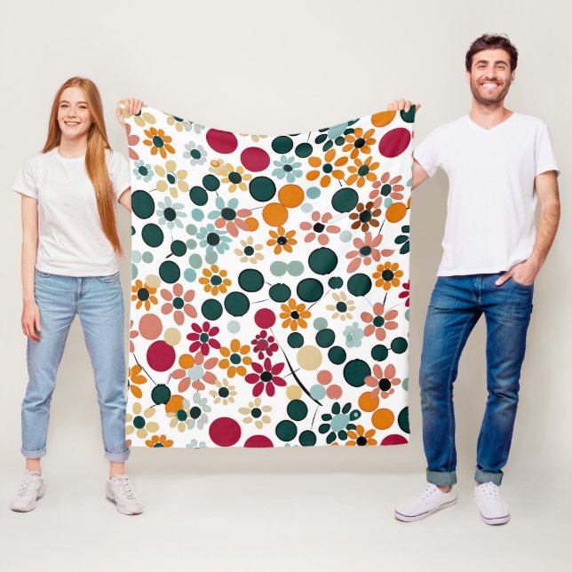 Lebhafte Blooms Fleecedecke (Beispiel)