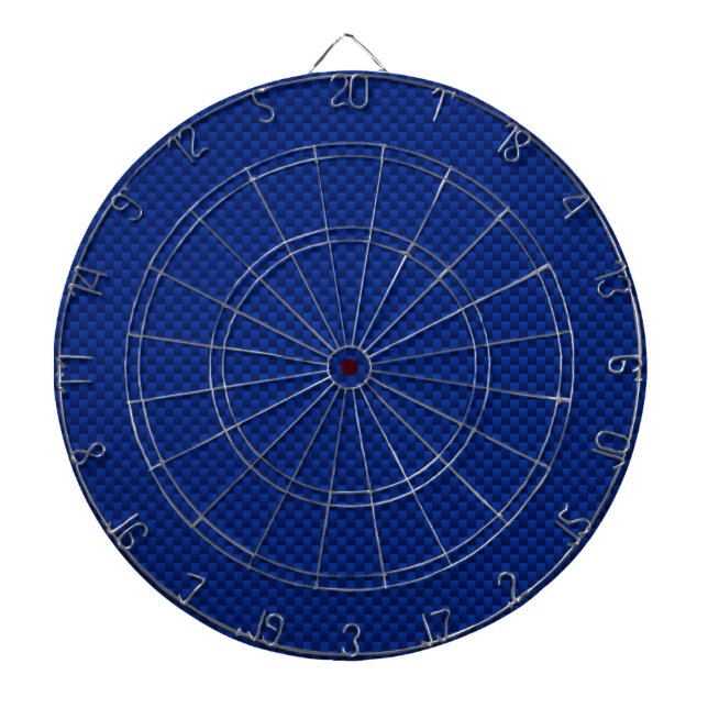 Lebhafte Blue Carbon Fibre wie Print Background Dartscheibe (vorne)