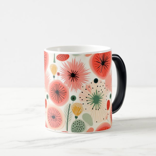 Lebhafte blühende Blume in Vollfarbe Verwandlungstasse (VorderseiteRechts)