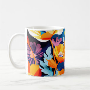Lebhafte Blume aus Kalifornien Kaffeetasse