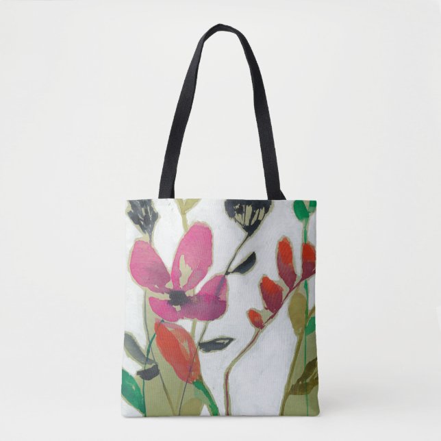 Lebhafte Blume I Tasche (Vorderseite)