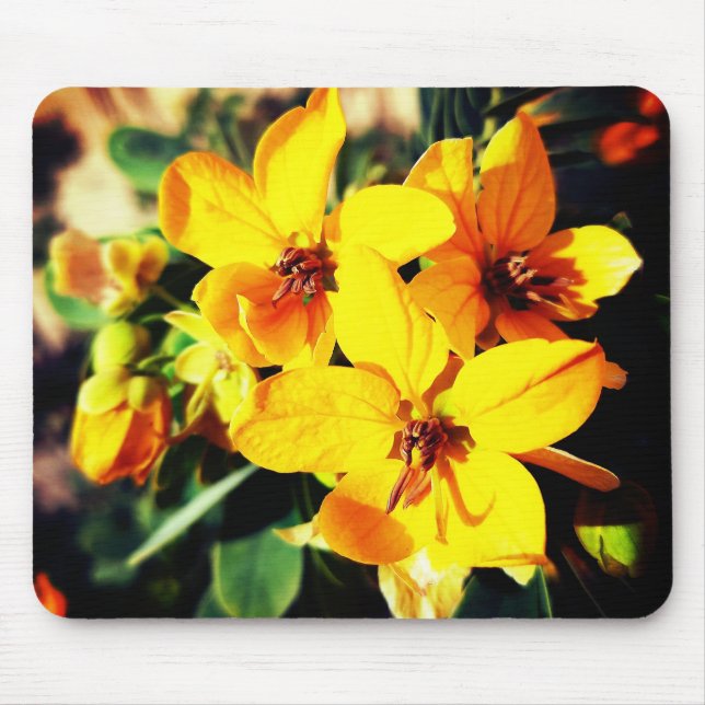Lebhafte Blume Mousepad (Vorne)