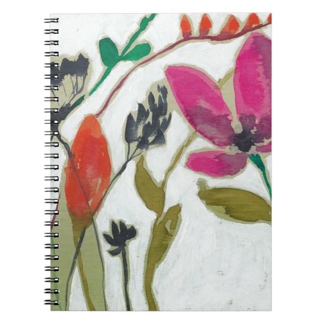 Lebhafte Blume Notizblock (Vorderseite)