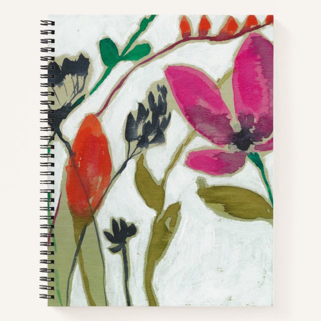 Lebhafte Blume Notizbuch (Vorderseite)