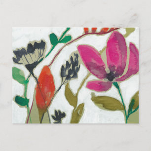 Lebhafte Blume Postkarte
