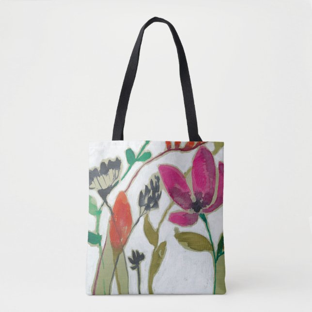 Lebhafte Blume Tasche (Vorderseite)