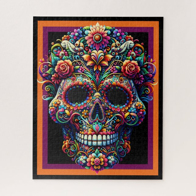 Lebhafte Blumenzuckerkunst (Vertikal)