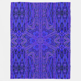 Lebhafte Bohemische blaue Narben Abstrakt gemütlic Fleecedecke
