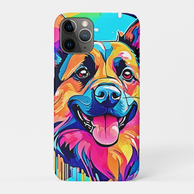 Lebhafte Canine: Happy Puppy Liebe Case-Mate iPhone Hülle (Rückseite)