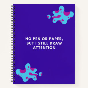 Lebhafte Chic Savage-Quotes für Teen Blue Notizbuch
