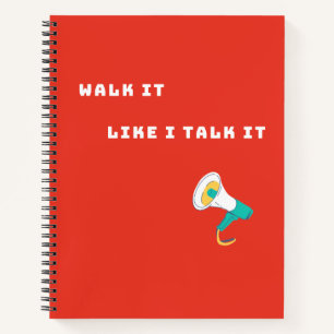Lebhafte Chic Savage-Quotes für Teen Red Notizbuch