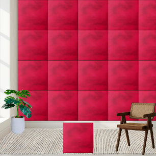 Lebhafte Crimson Textured Keramik Tile Fliese