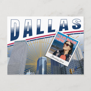 Lebhafte Dallas Texas FotoCollage Postkarte